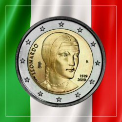 2€ Italia 2019 - Leonardo...