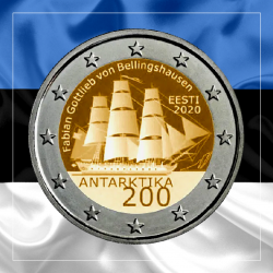 2€ Estonia 2020 - Antartida