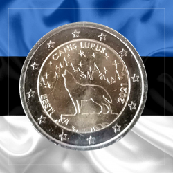 2€ Estonia 2021 - Lobo