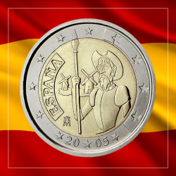 2€ España 2005 - Don Quijote