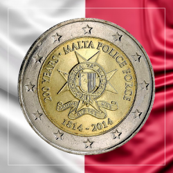 2€ Malta 2014 - Policia