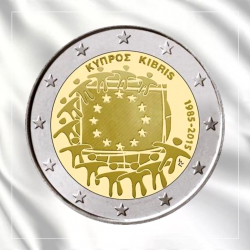 2€ Chipre 2015 - Bandera