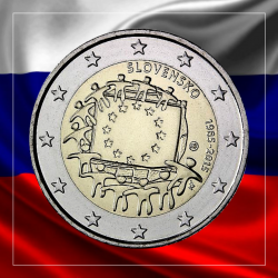 2€ Eslovaquia 2015 - Bandera