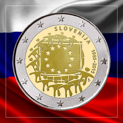 2€ Eslovenia 2015 - Bandera