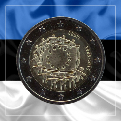 2€ Estonia 2015 - Bandera