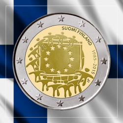 2€ Finlandia 2015 - Bandera