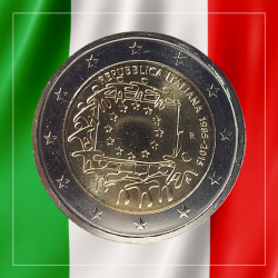 2€ Italia 2015 - Bandera