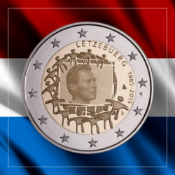 2€ Luxemburgo 2015 - Bandera
