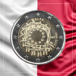 2€ Malta 2015 - Bandera