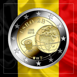2€ Belgica 2018 - Satelite